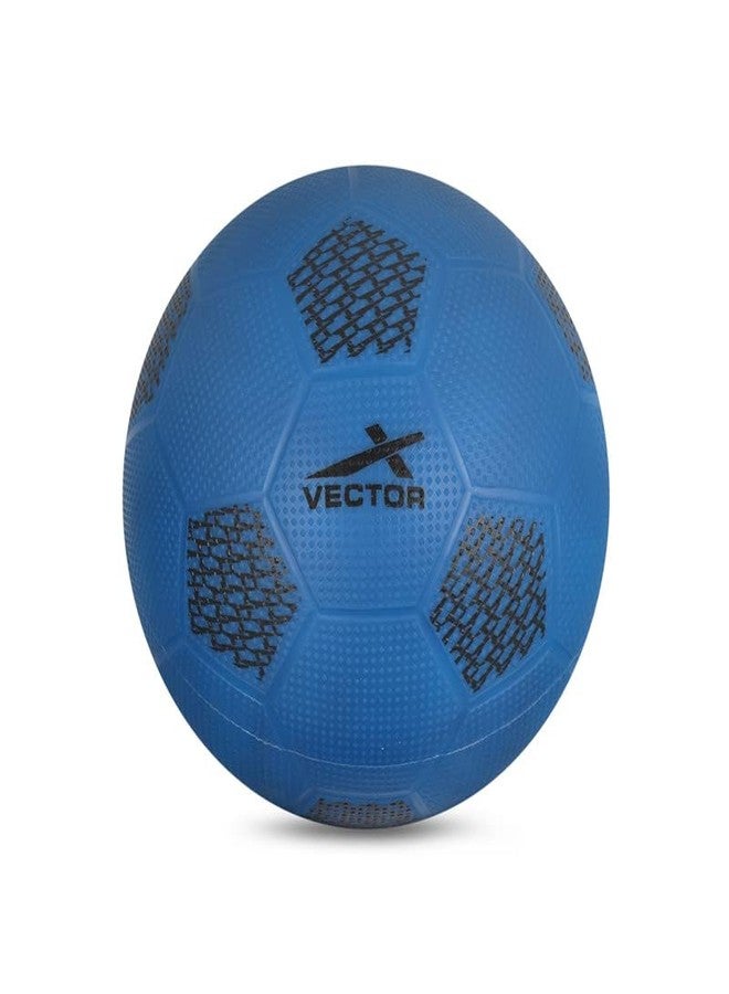 Vector X Soft Kick PVC Rubber Moulded Indoor/Outdoor Water-Resistant Football, Blue, Size 1, Suitable for Kids Below 5 Years - Image 1